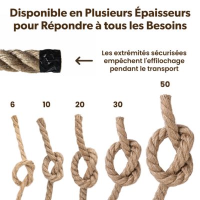 Creative Deco Corde Jute 50 m 8 mm - Fibre Naturelle Torsadée - Solide Durable - Bricolage Jardin Maison