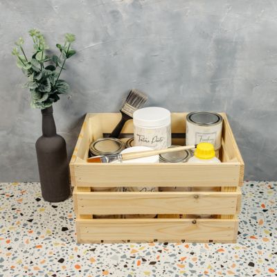 Lot De 3 Caisses En Bois 50 X 30 X 40 Cm - Grandes Boîtes Décoratives Naturelles Pour Rangement Et Cadeaux
