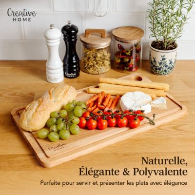 Lot De 5 Planches à Découper En Bois – Parfaites Pour La Cuisine Et Les Repas En Famille
