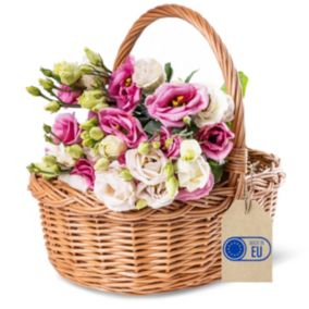 Creative Home Panier de Pâques en Osier 35 x 30 x 35 cm - Tissé à la Main, Brun Naturel, Rangement Polyvalent, Pique-Nique