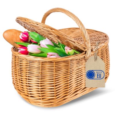 Creative Home Panier de Rangement Panier en Osier Pique-Nique avec