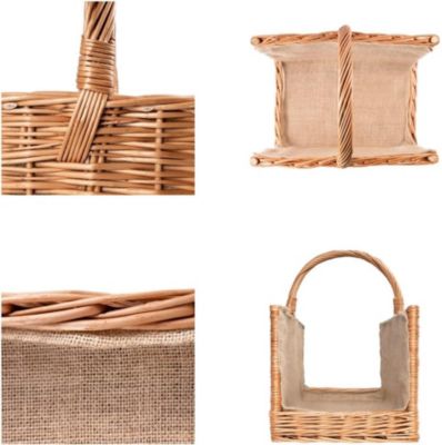 Decorasian Petit panier de rangement - Panier tressé en jacinthe d'eau