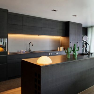 Crédence aluminium black silver 120 x 80 cm