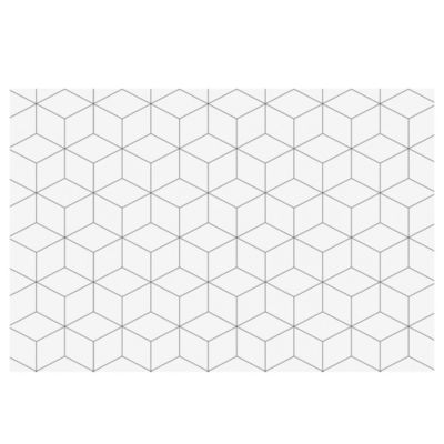Crédence aluminium motif géométrique 120 x 80 cm