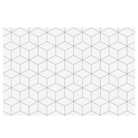 Crédence aluminium motif géométrique 120 x 80 cm