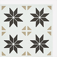 Crédence D-C-Fix SA Wall Tiles Vivid Stars PVC avec adhésif Carrelage Structuré Mat et satiné blanc, gris, beige L. 30,5 x l. 30,5 cm