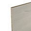 Crédence de cuisine aspect bois blanchi GoodHome Kala blanc l. 300 cm x H. 60 cm x Ep. 10 mm