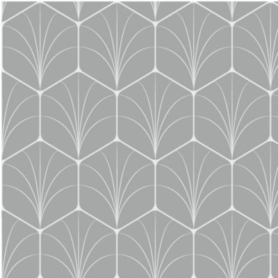Crédence de cuisine auto-adhésive Caméléo motif oasis gris clair l. 200 cm x H. 40 cm x ép. 0,2 mm