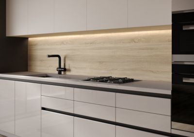 Crédence de cuisine chêne Québec GoodHome Kala l. 300 cm x H. 60 cm x Ep. 10 mm