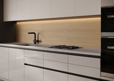 Crédence de cuisine chevron chêne GoodHome Berberis l. 200 cm x H. 60 cm x Ep. 10 mm