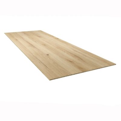Crédence de cuisine décor bois naturel GoodHome Berberis l. 200 cm x h. 60 cm x ep. 8 mm