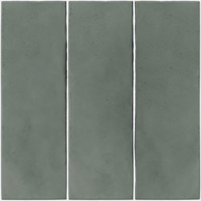 Crédence de cuisine décor Zellige vert l. 200 x H. 60 x Ep. 0,3 cm