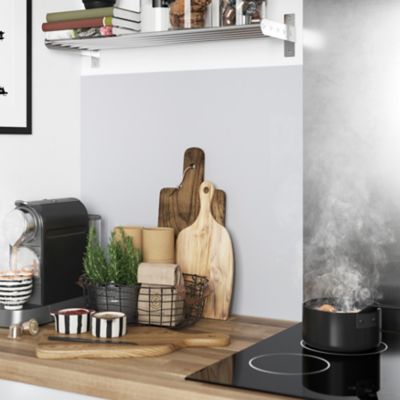 Crédence de cuisine GoodHome carreaux de ciment gris l. 180 cm x H. 60 cm x Ep. 3 mm