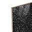 Crédence de cuisine noir et blanc GoodHome Berberis l. 200 cm x H. 60 cm x Ep. 3 mm