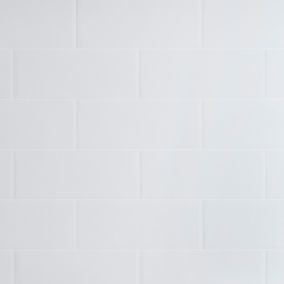Crédence de cuisine réversible GoodHome décor métro blanc l. 200 cm x H. 60 cm x Ep. 3 mm