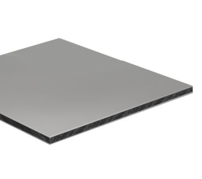 Crédence réversible gris brillant / gris anthracite 2 x 1 m ép. 3 mm