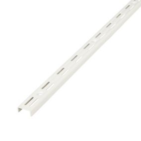 Crémaillère double perforation Twinny 50cm blanc Form