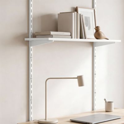 Crémaillère Lony simple perforation 200cm blanc Form | Castorama