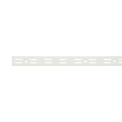 Crémaillère Twinny double perforation 200 cm blanc Form