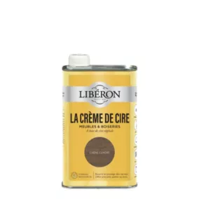 Crème de cire liquide meubles et boiseries Libéron chêne cendré 500ml
