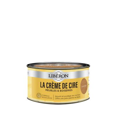 Crème de cire meubles et boiseries pâte Libéron chêne doré 250ml
