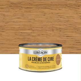 Crème de cire meubles et boiseries pâte Libéron chêne doré 250ml