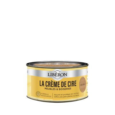 Crème de cire meubles et boiseries pâte Libéron incolore 250ml