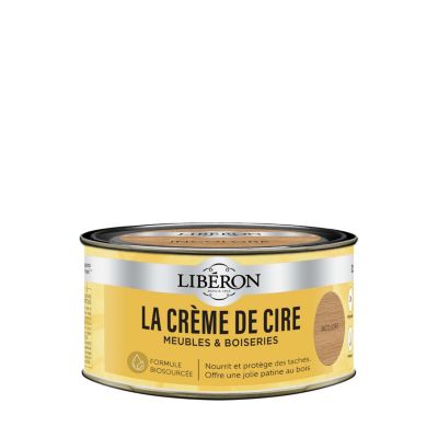 Crème de cire meubles et boiseries pâte Libéron incolore 500ml
