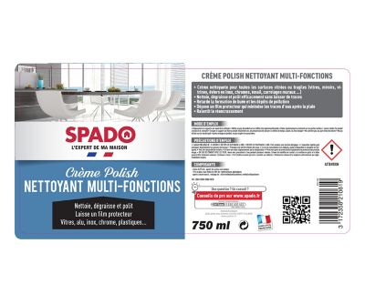 Crème Polish nettoyant multi-fonctions Spado 750ml
