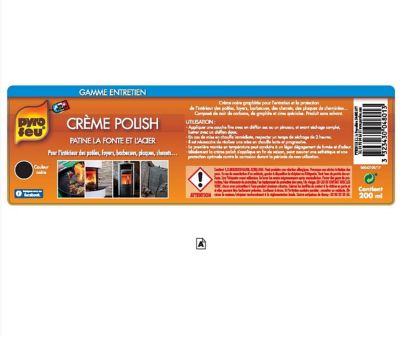 Crème polish noire Pyrofeu en pot de 200 ml