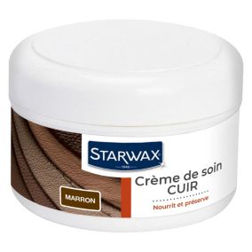 Crème renovante cuir Starwax coloris marron 150ml