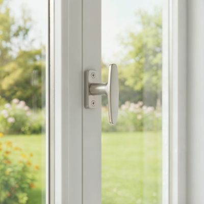 Crémone pour fenêtre baton Leria blanc