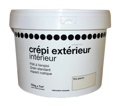 Crépi extérieur aspect rustique ton pierre 15kg