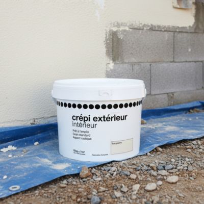 Crépi extérieur aspect rustique ton pierre 15kg