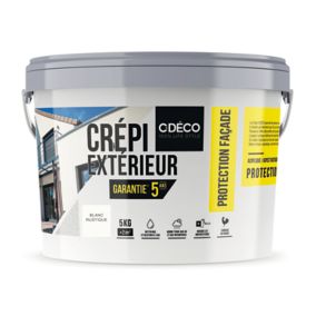 Crépi extérieur CDéco Blanc Rustique 5kg