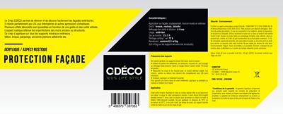 Crépi extérieur CDéco Blanc Rustique Performance 15kg