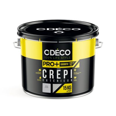 Crépi extérieur CDECO Gris Clair Pro 15kg