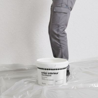 Crépi intérieur décollable blanc mat 15kg