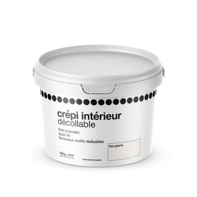 Crépi intérieur décollable pierre mat 15kg