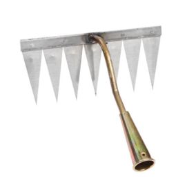 Creuse en Acier trempé, Jardin Portable, désherbage, Jardinage, Outil de désherbage, râteau de désherbage pour de, Cuivre à 7 Dent