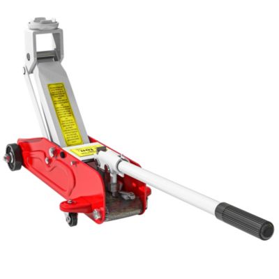 Cric de levage hydraulique - cric de levage réglable 12-30 cm métal rouge noir