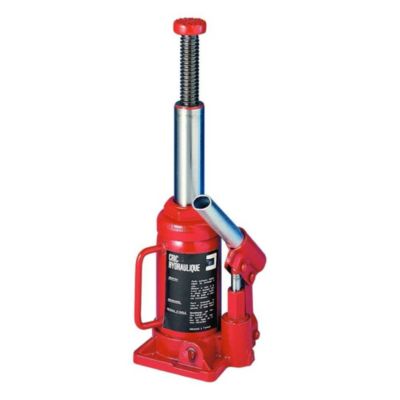 Cric hydraulique bouteille 2 tonnes  Compact et puissant  Levage 15 - 31 cm