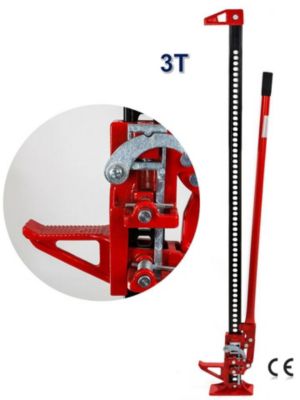 Cric manuel Farm Jack Hi Lift 3 Tonnes GRAND MODELE 12.5 - 134cm