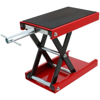 Cric moto 450 kg à ciseaux - Élévateur réglable avec plateau antidérapant - GT MARKET