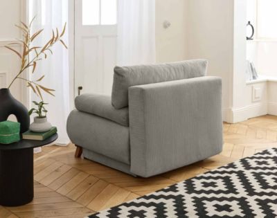Cristal - fauteuil - convertible avec coffre - en velours côtelé - Best Mobilier