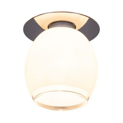 Cristaldream Plafonnier Incl. 1xG9 Max.28W Métal Chromé/Verre Blanc/Verre Transparent