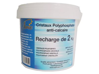 Cartouche cristaux anti calcaire polyphosphate H 250 mm - APIC 215216