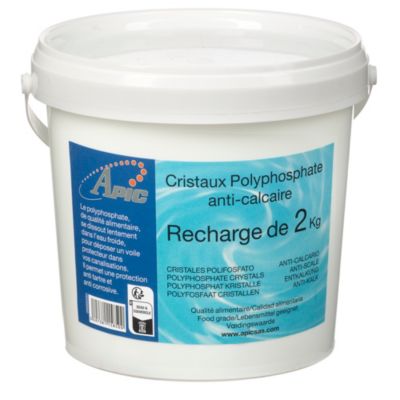 Cristaux polyphosphate gros calibre Apic 2kg