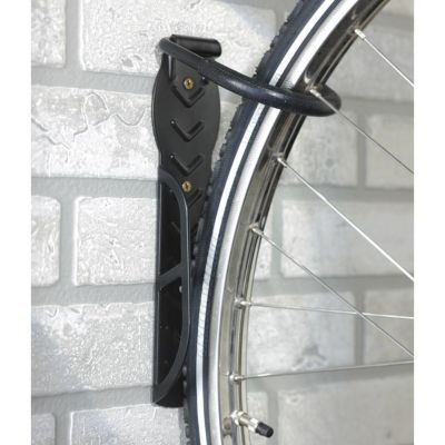 Support de vélo mural fixation sur roue crochet plastique pliable