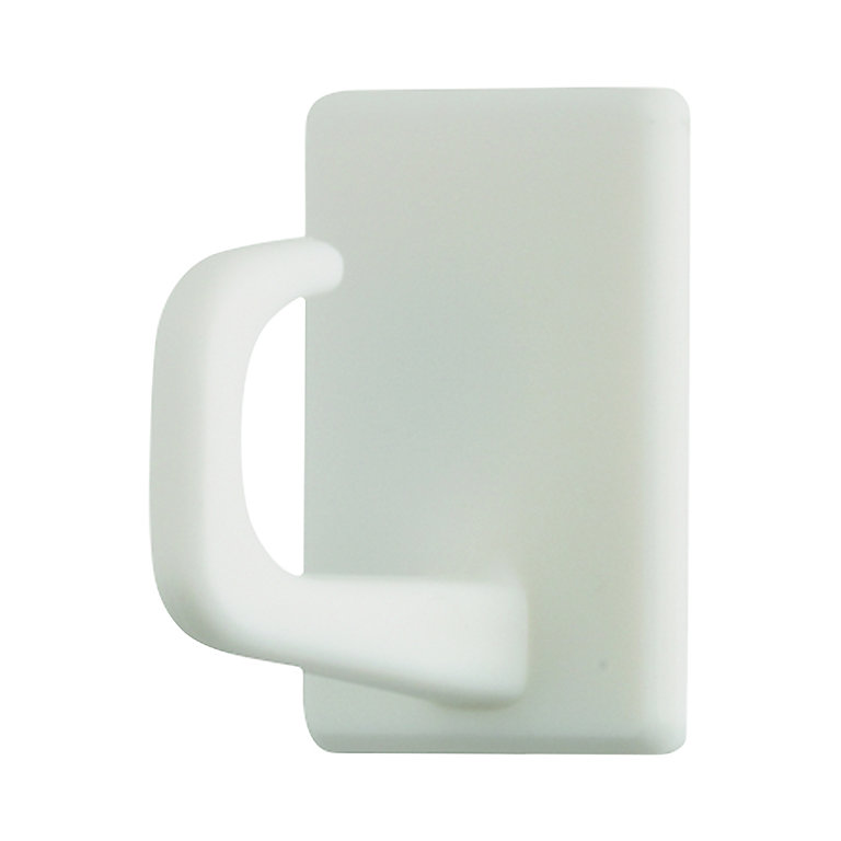 Commode carré tasse crochet blanc couché plastique vis en Mug Cintre Cuisine Outil 